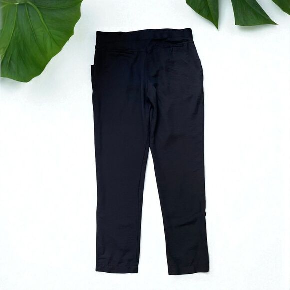 BCBGMaxAzria Fiona Paperbag Tie-Waist Joggers | Adjustable Length Pants - Picture 4 of 10